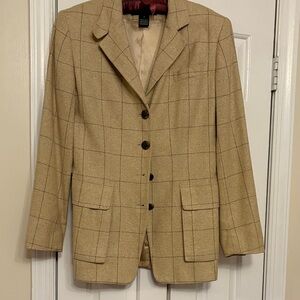 Ralph Lauren Checkered Tan Blazer